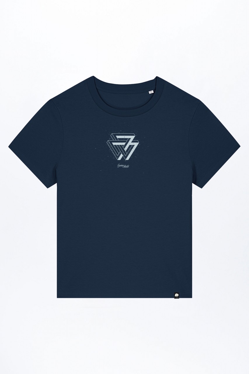 Melange Triangle T-Shirt für Frauen