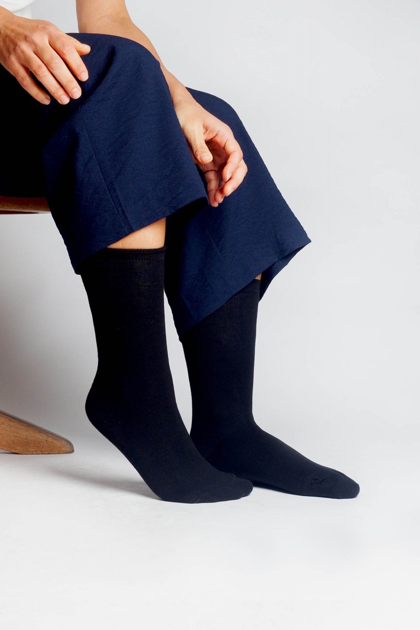 Klassische Socken für Frauen aus Bio Baumwolle