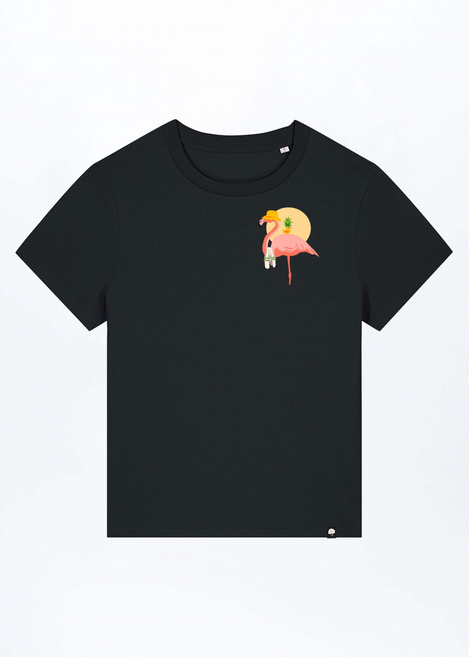 Flamingo Summer Basic T-Shirt out of Organic Cotton