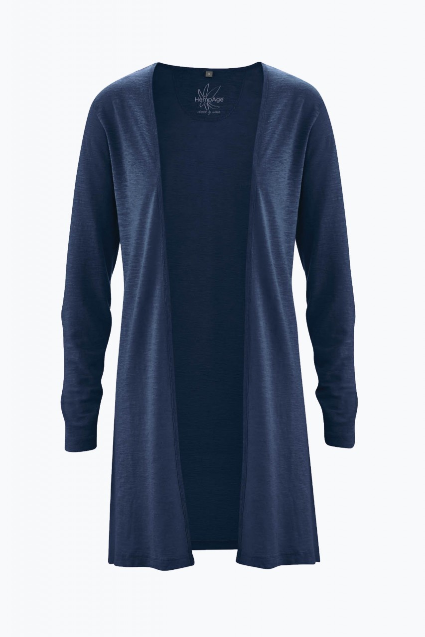 Lange Jersey Jacke aus Hanf & Bio Baumwolle