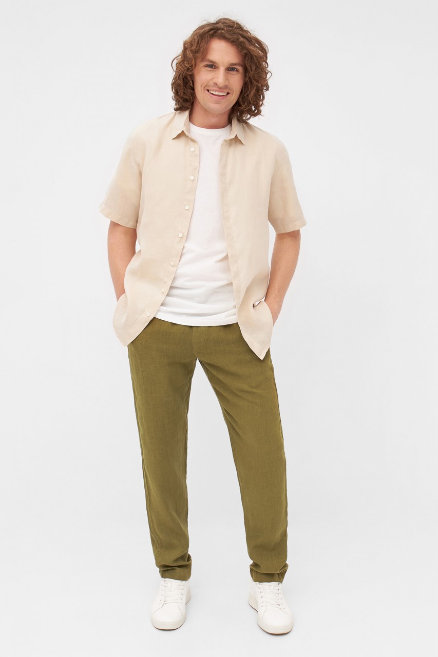 ERIC Hose aus Leinen