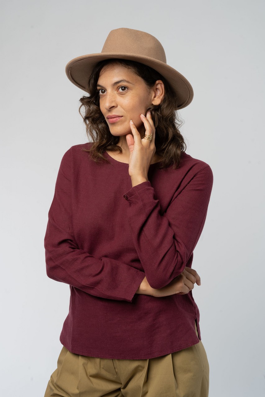 Longsleeve made from organic cotton and hemp