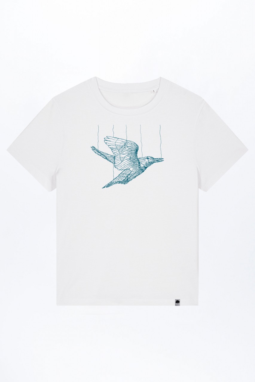 Cat Fight Basic T-Shirt out of Organic Cotton