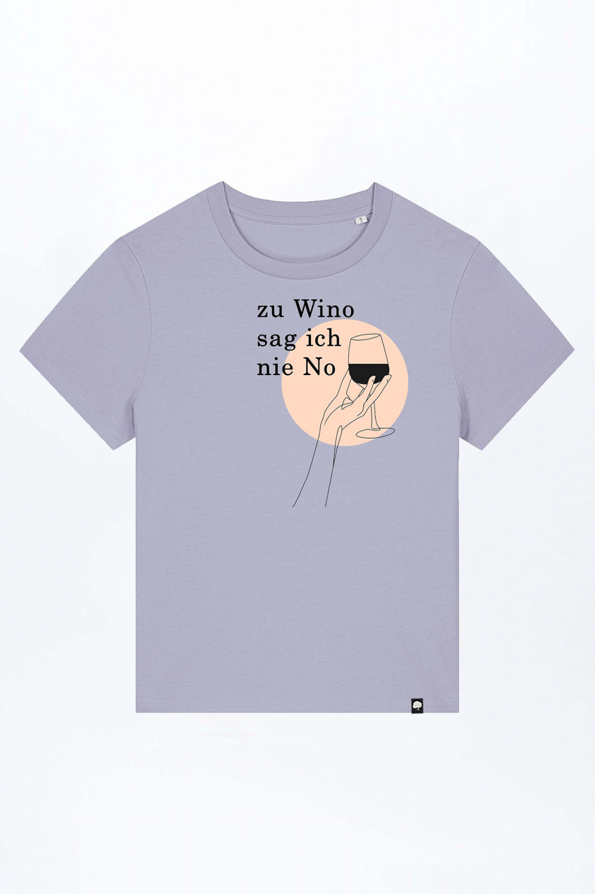 Zu Wino Sag Ich Nie No Basic T-Shirt out of Organic Cotton