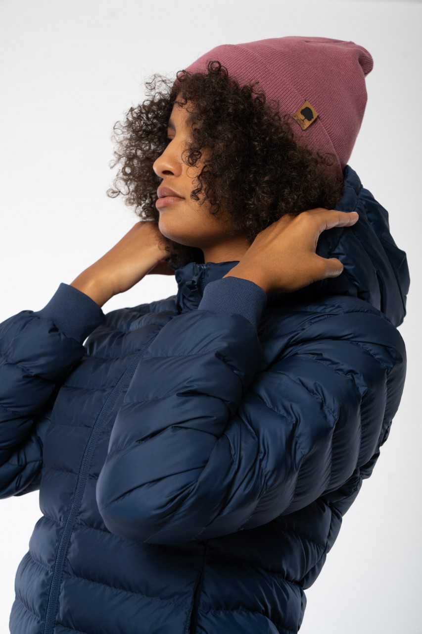 Lange Daunenjacke aus recyceltem Polyester