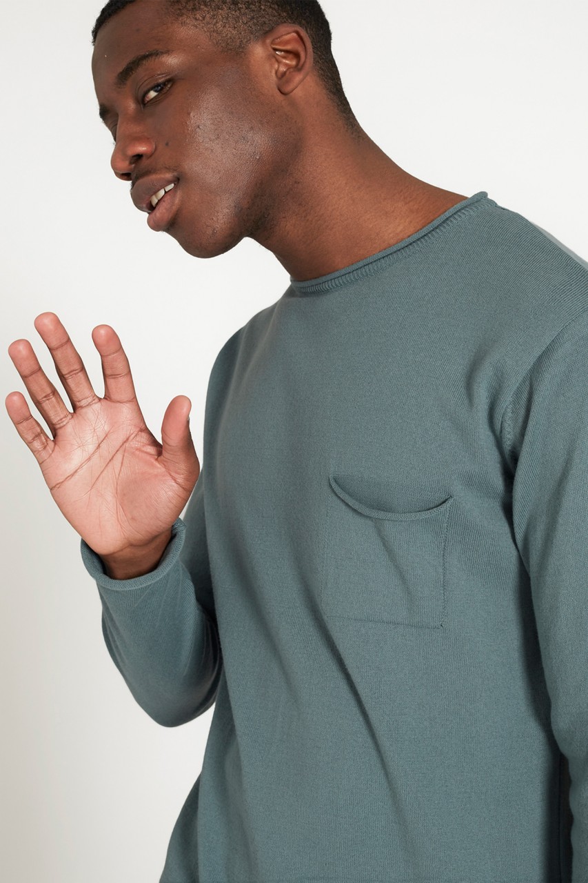 Light Knit Crew Neck aus Bio Baumwolle