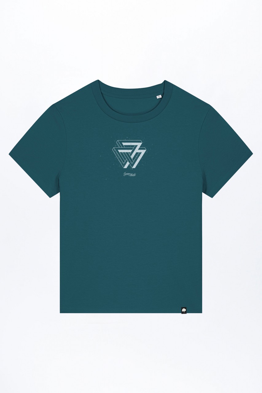 Melange Triangle T-Shirt für Frauen