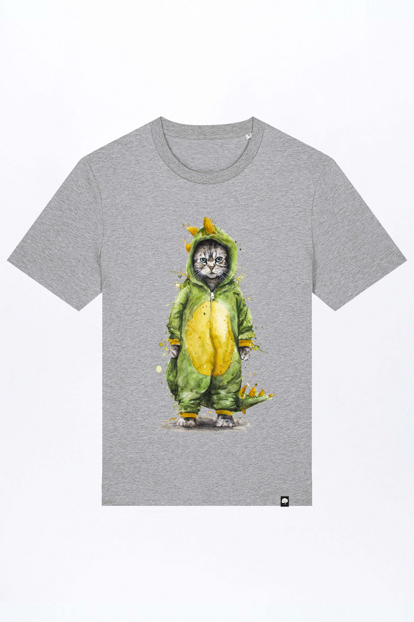 Cat Fight Basic T-Shirt out of Organic Cotton