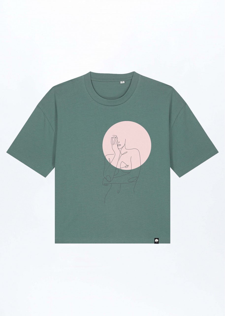 Women's Circle Boxy Fit T-Shirt out of Organic Cotton