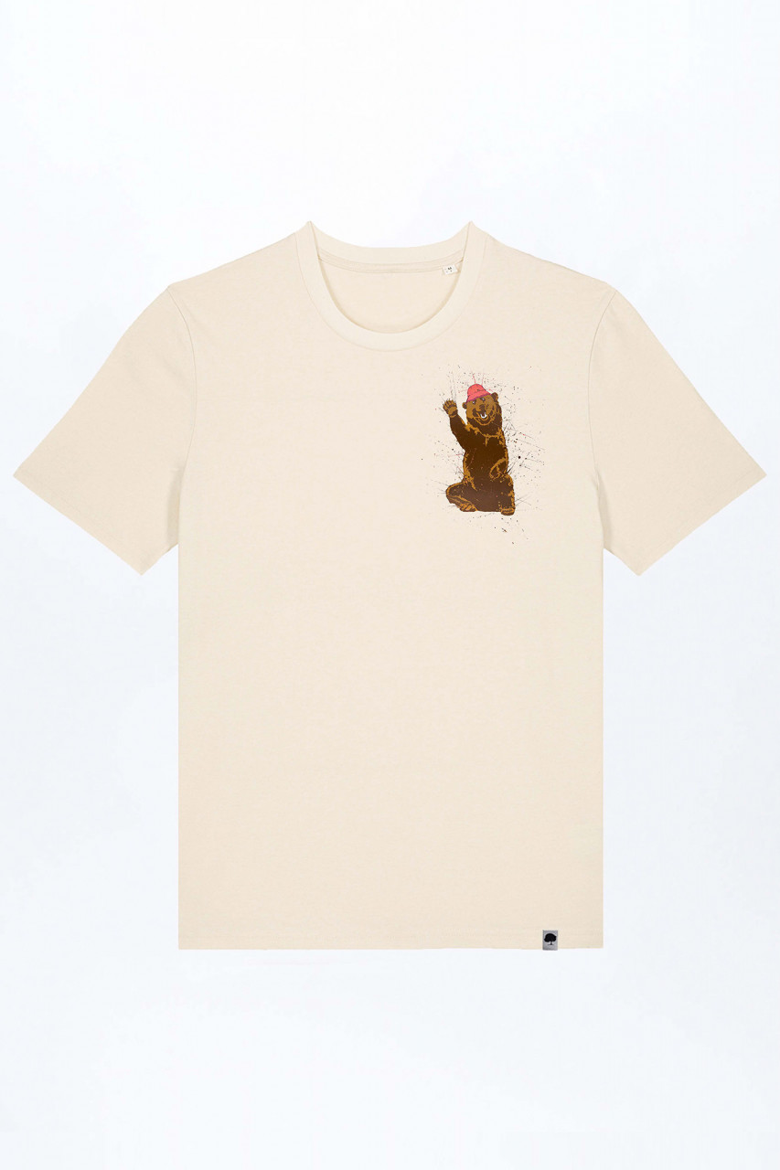 Happy Bear Basic T-Shirt out of Organic Cotton