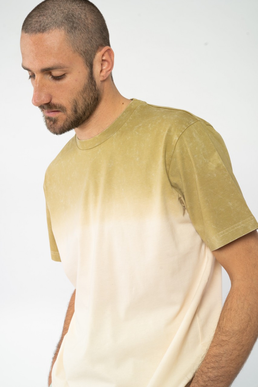 Dip Dye Boxy T-Shirt aus Bio Baumwolle