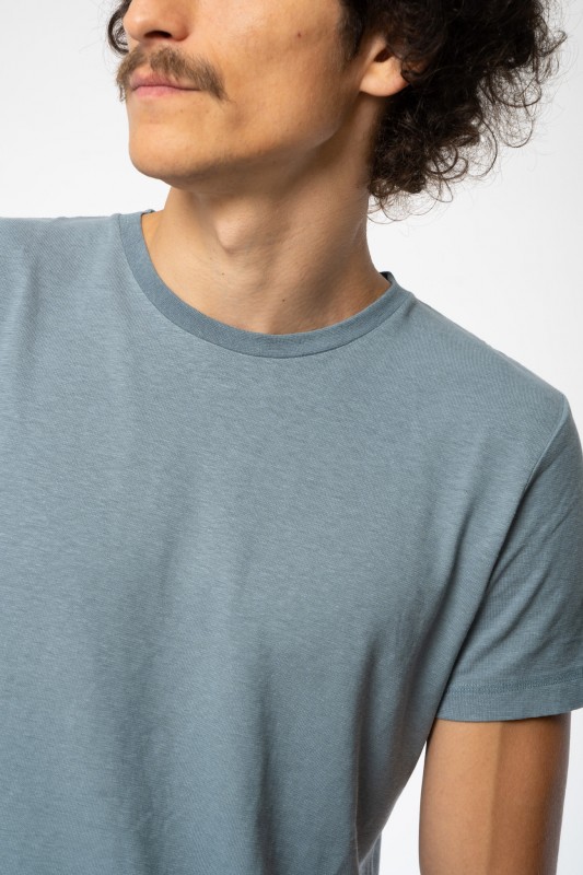 Slim-fit T-Shirt aus Hanf & Bio Baumwolle