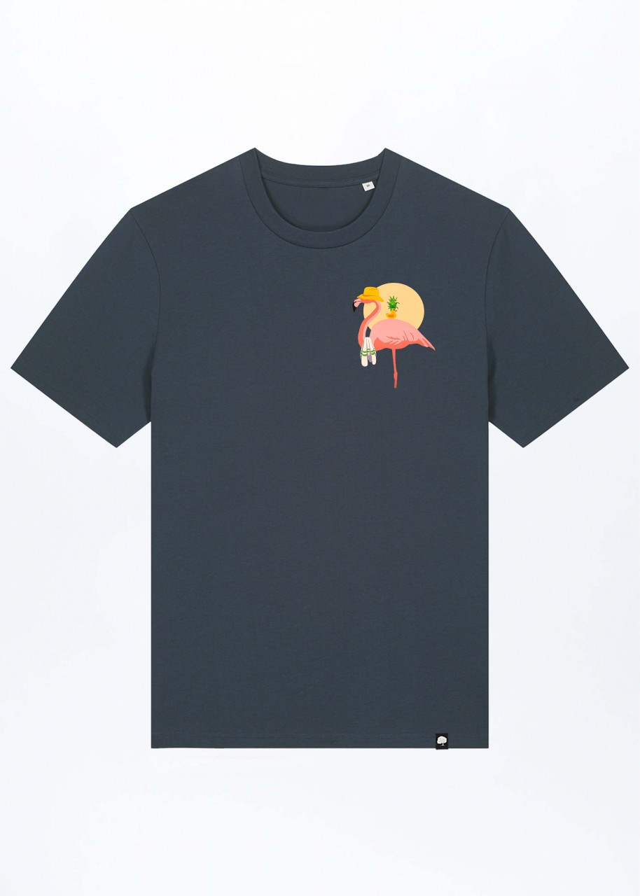 Flamingo Summer Basic T-Shirt out of Organic Cotton